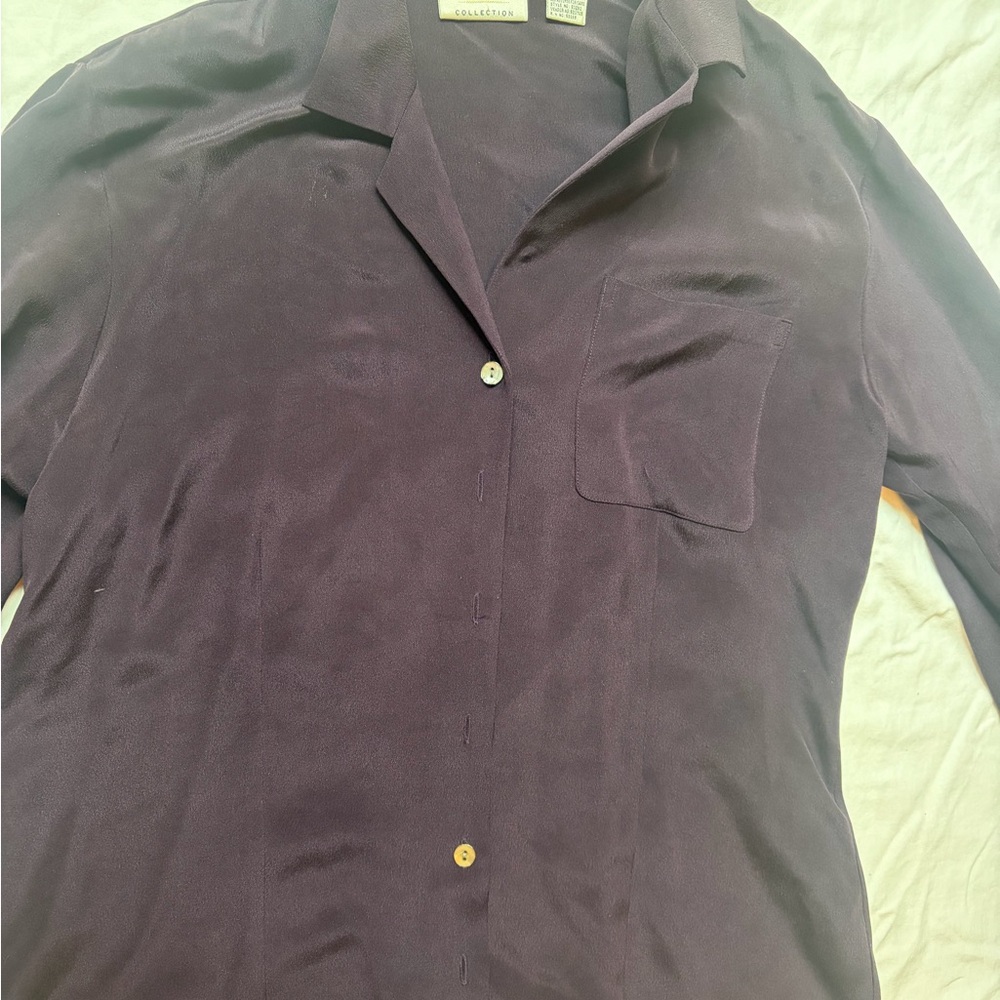 Preview Collection Silk Blouse in Plum